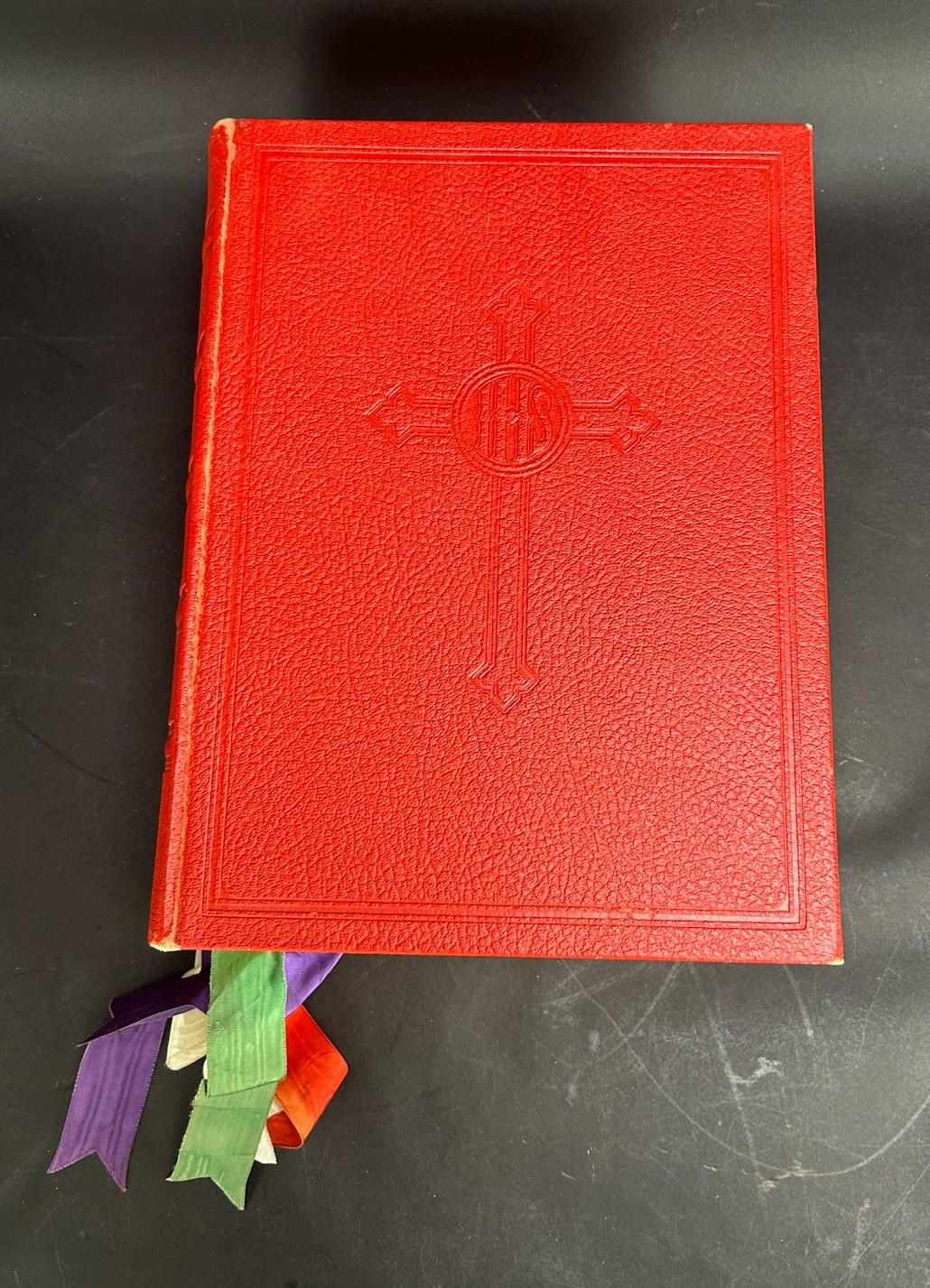 Vintage Missale Romanum Benziger Latin Roman Catholic Altar Missal Red 1962
