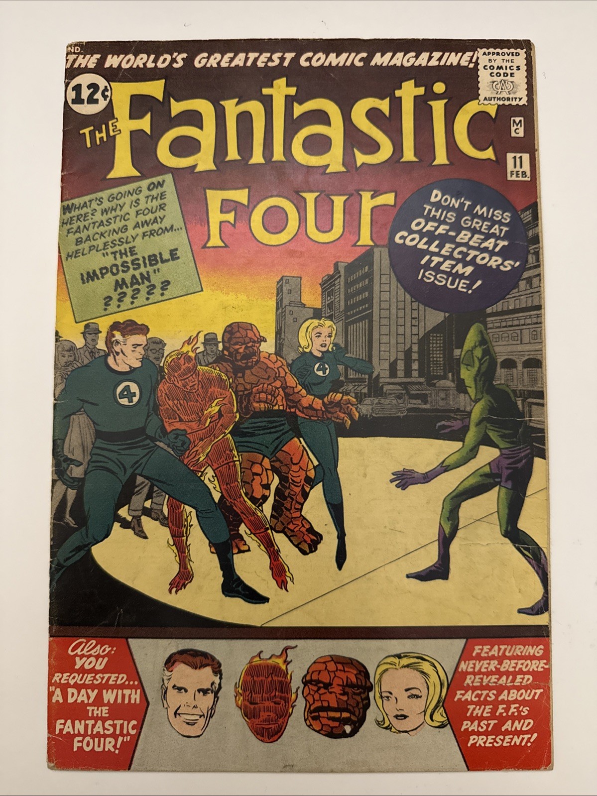 Fantastic Four #11 (Marvel Comics February 1963) 🔑 KEY ISSUE 🔥 VG/FN CONDITION