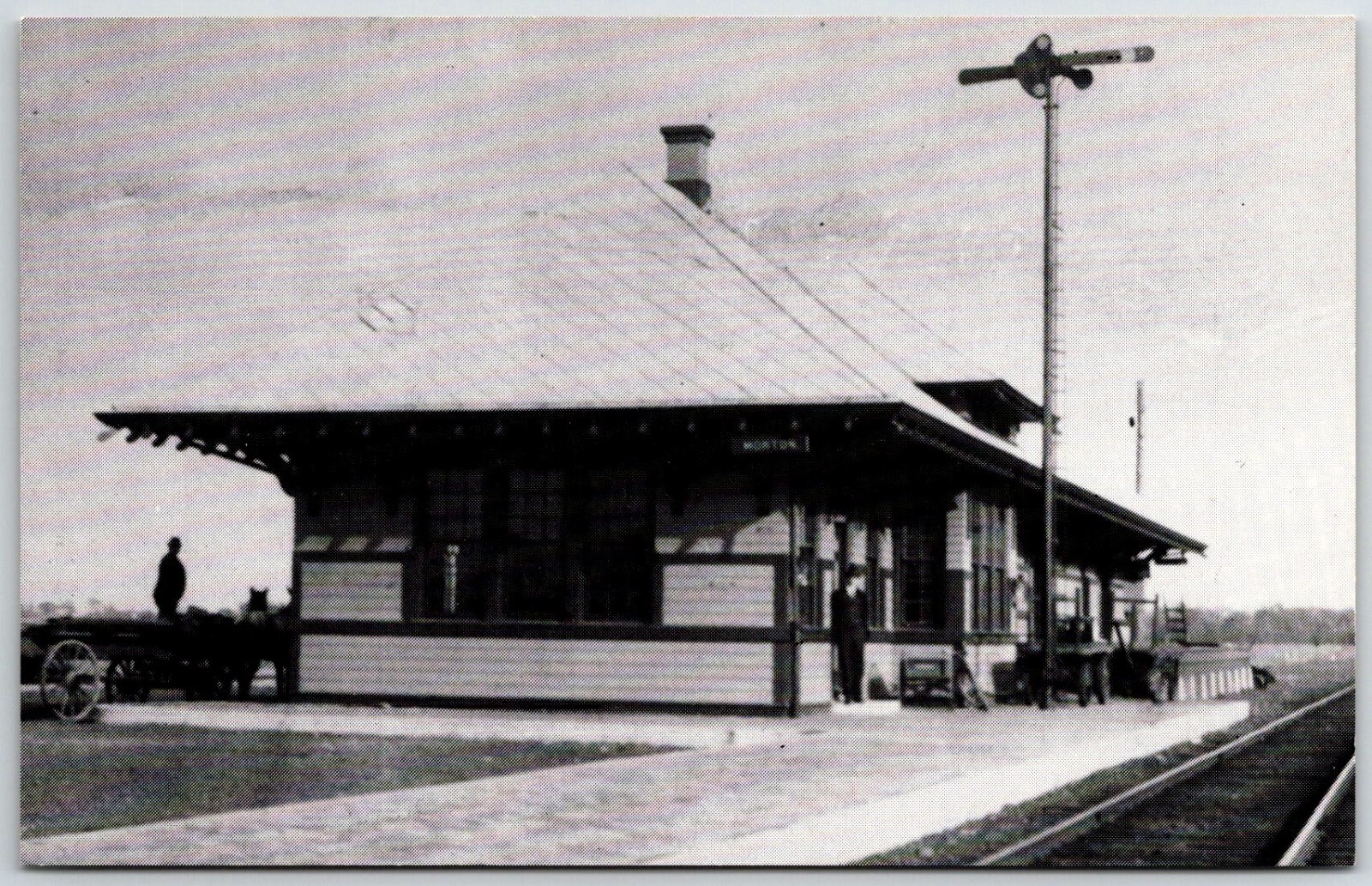 morton railroad depot new york postcard unposted morton railroad depot new york postcard unposted