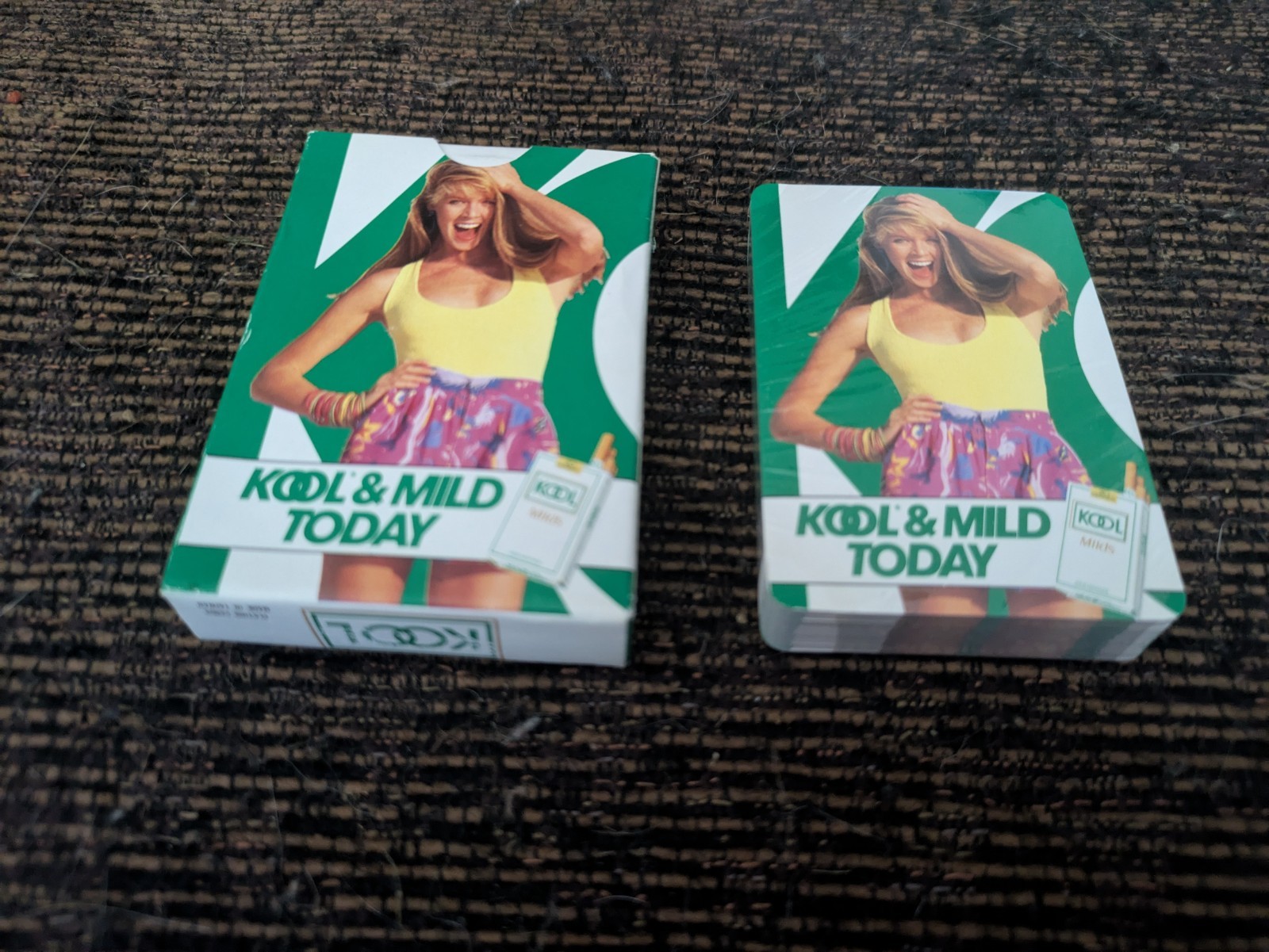 Vtg 1988 Kool & Mild Today Cigarette Advertising Playing Cards - New & Sealed Vtg 1988 Kool & Mild Today Cigarette Advertising Playing Cards - New & Sealed