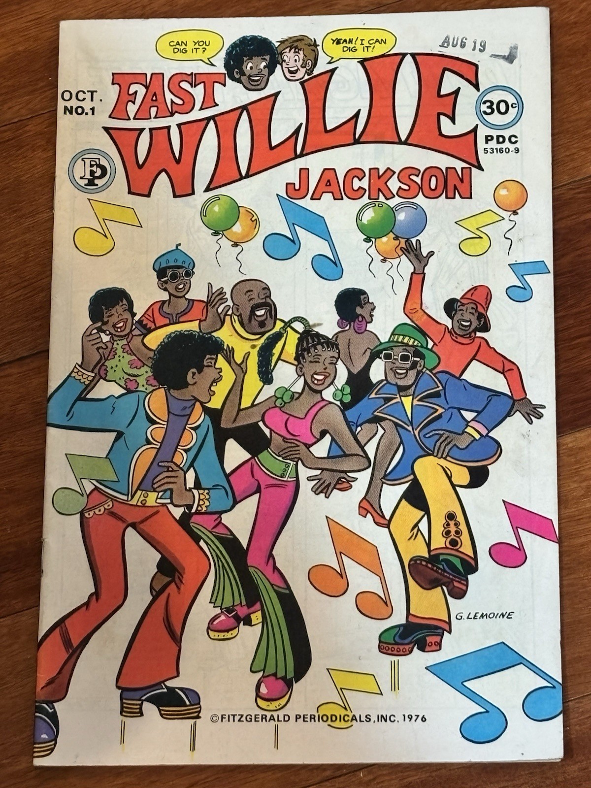 Fast Willie Jackson #1 (1976) Fitzgerald Periodicals Gus Lemoine 