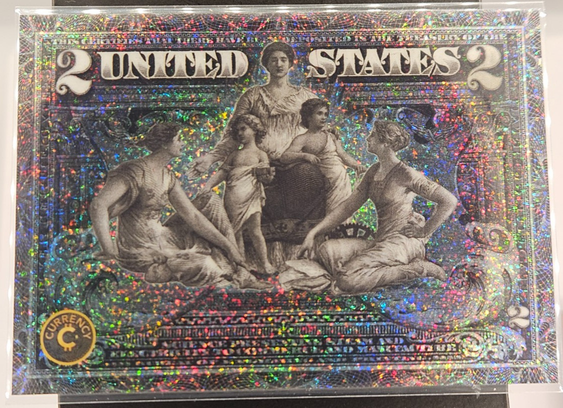 Cardsmiths Currency Series 5 - #44 1896 $2 Educational Note - Crystal Sparkle