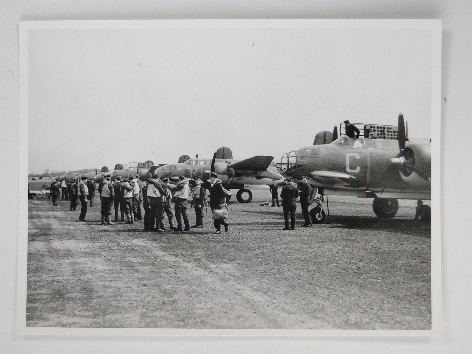 WWII Douglas Boston Bombers Airfield Airmen RAF Museum Photo c1960s Print