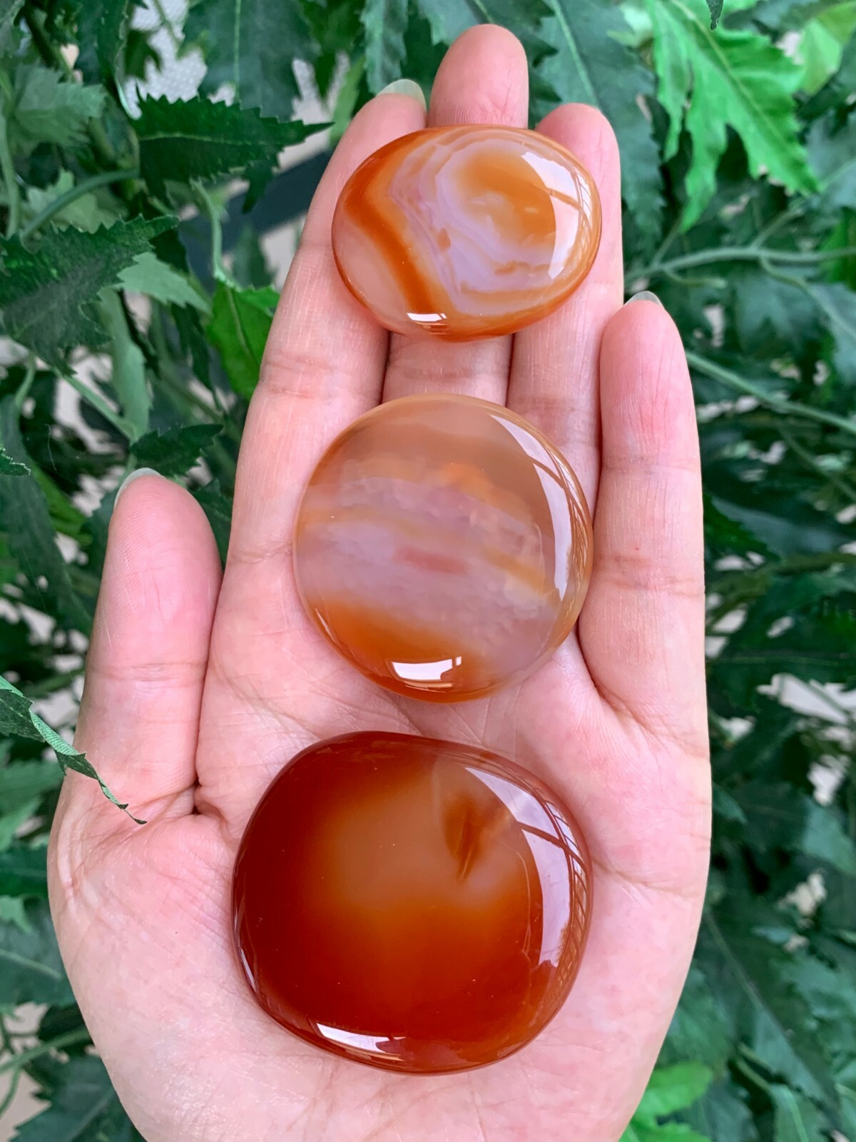 Carnelian Smooth Stone, 1.5\