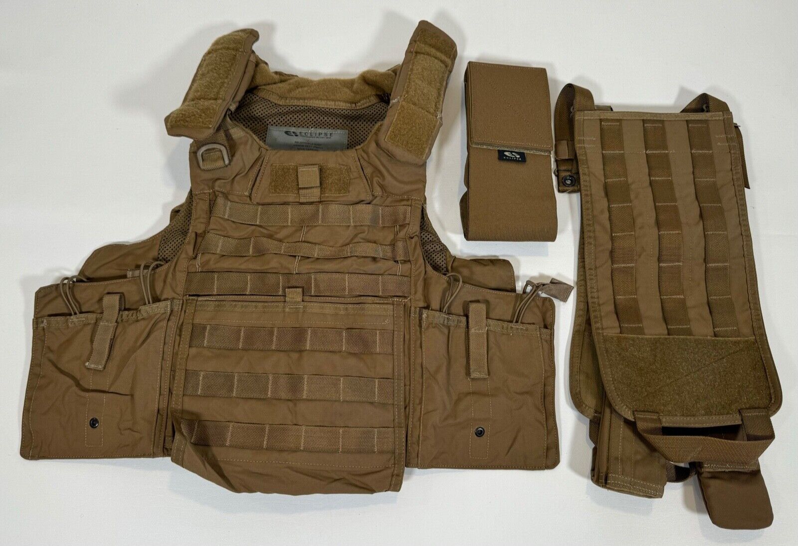 New BAE Systems Eclipse RBAV Releasable Plate Carrier Vest Khaki Size Large