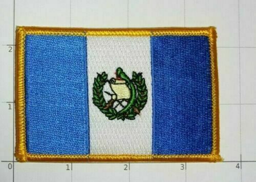 Flag of Guatemala Patch Pabellón Nacional National Azul y Blanco Blue and White