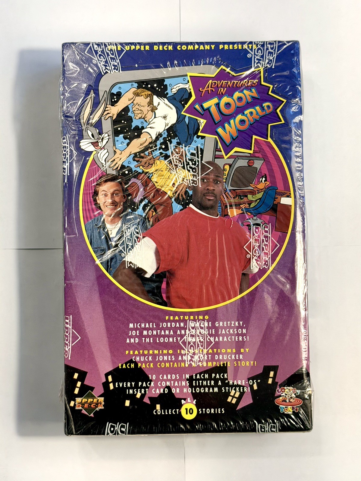 1993 Upper Deck Adventures in Toon World Sealed Box Jordan Gretzky Montana NEW