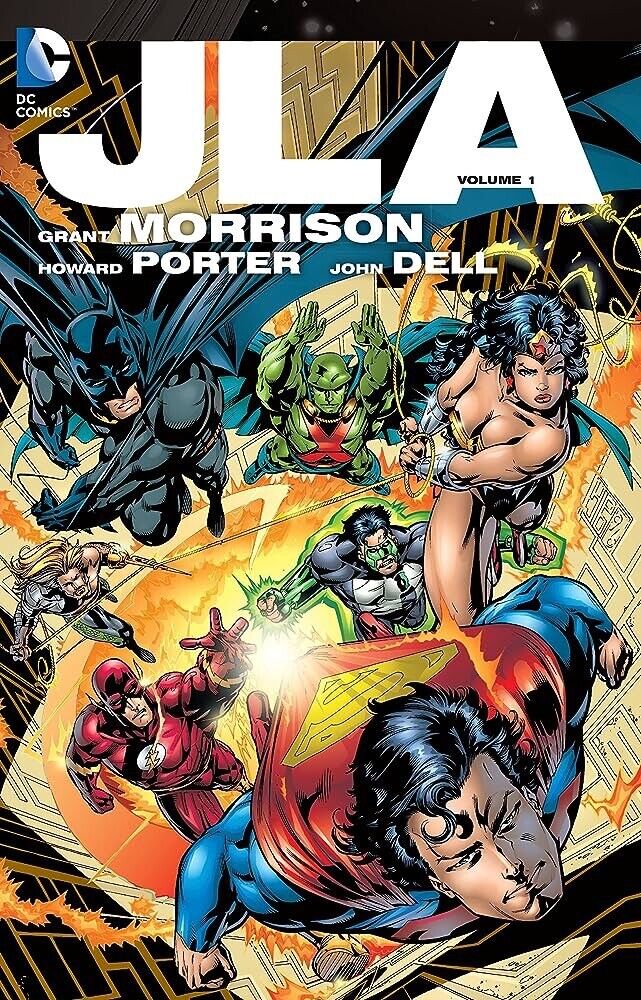 JLA Deluxe Edition Vol. 1 Grant Morrison (2011, Trade Paperback) Justice League