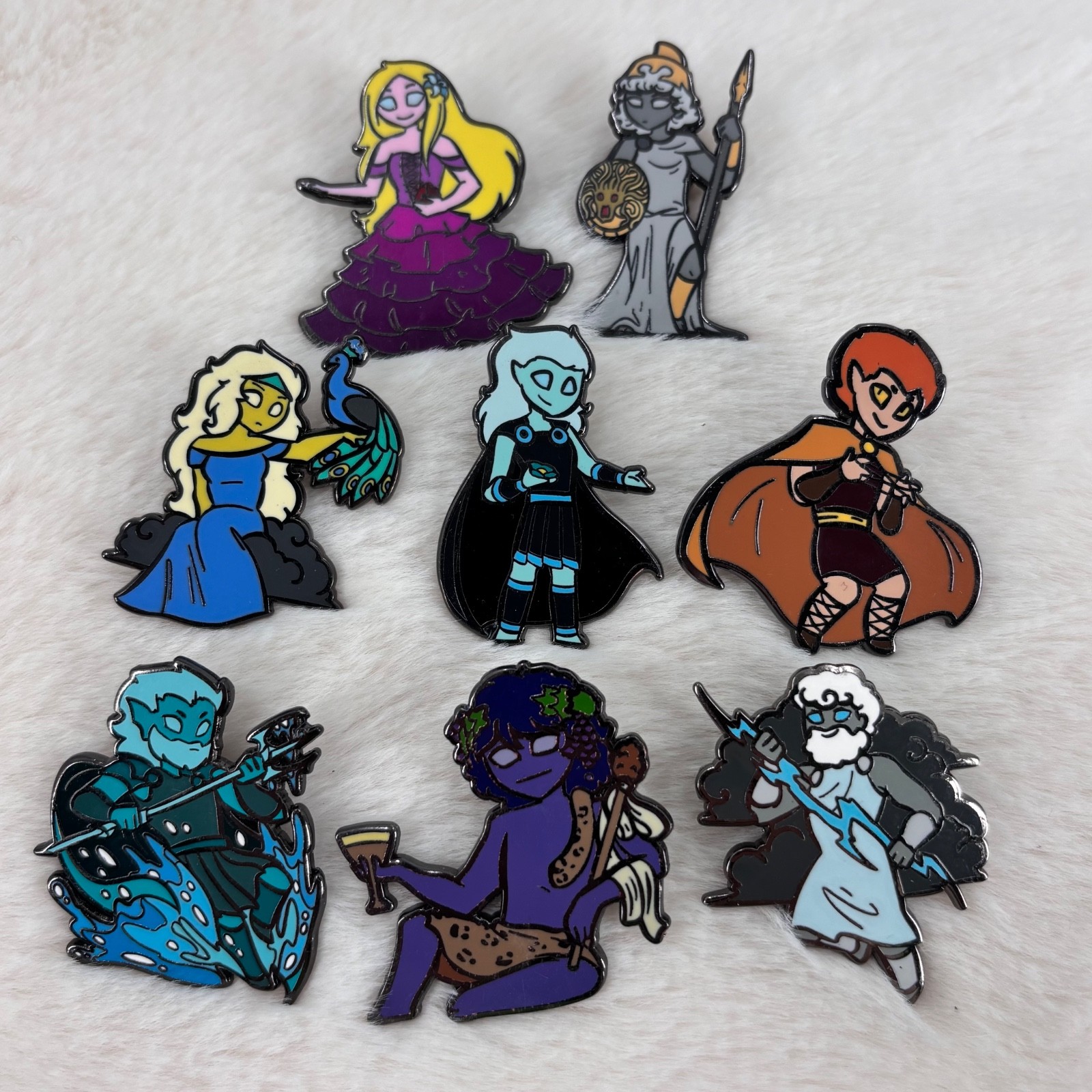 2021 Overly Sarcastic Productions Greek God Goddesses Enamel Lapel Pin Lot