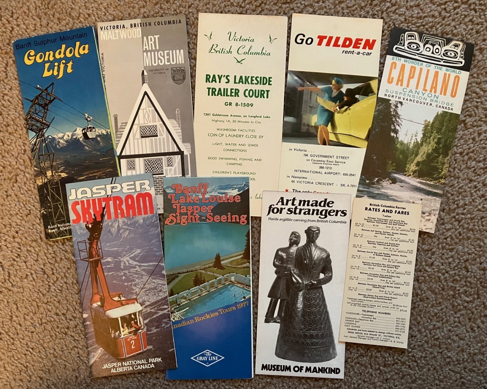 Vtg 1960's-70's Canada BC Travel Guides Vaca Brochure Lot of 9 Paper Ephemera 3