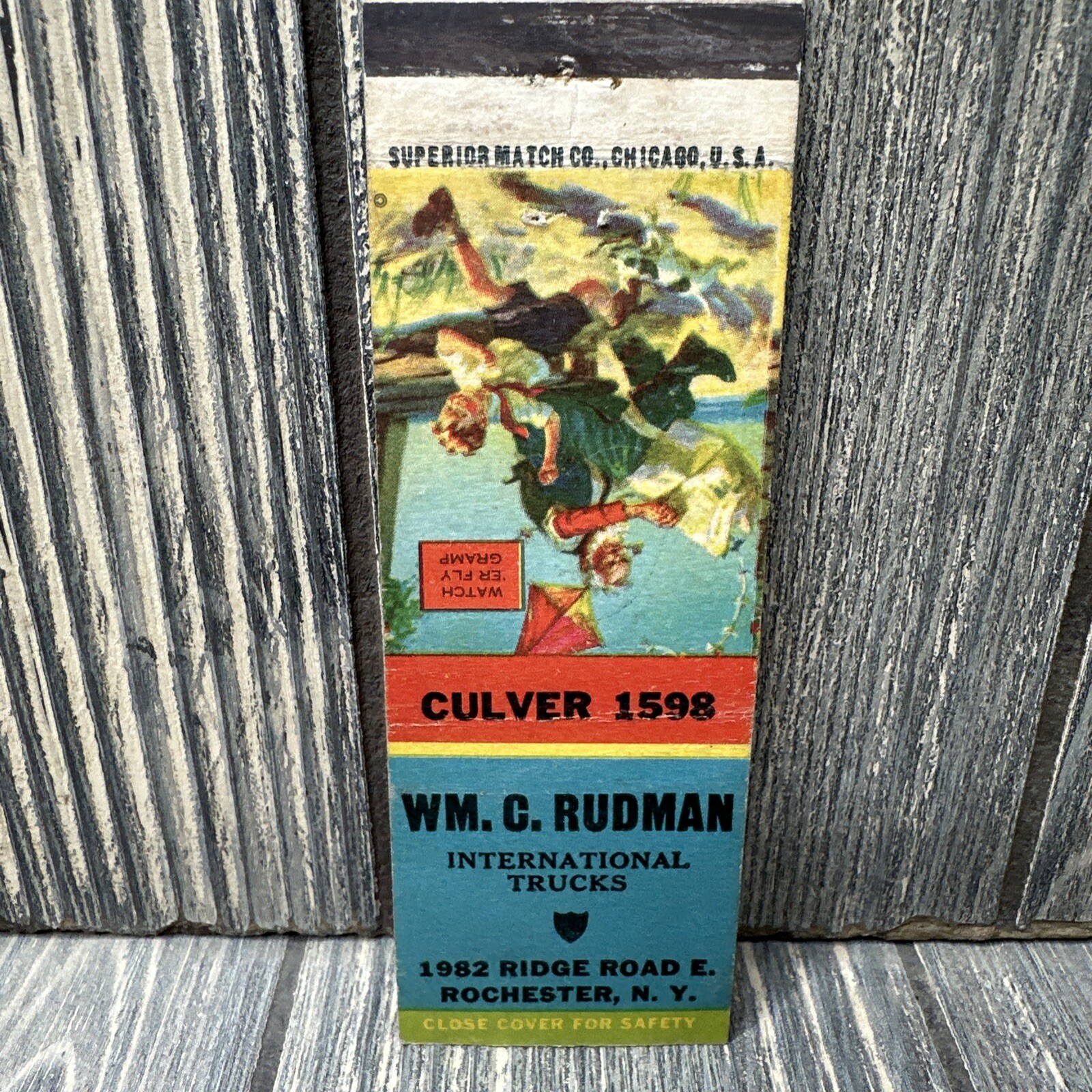 Vintage Baldwin's Pharmacy Rochester NY Culver 2981 Matchbook Advertisement
