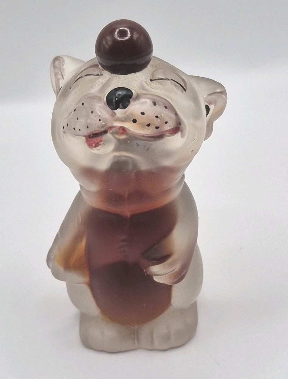 1930s Bonzo The Dog Perfume Bottle Potter & Moore England Filled 3/4 Full Rare