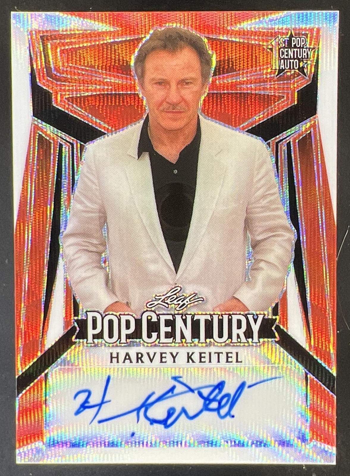 Harvey Keitel 2023 Leaf Metal Pop Century Auto Wave Orange 1/4