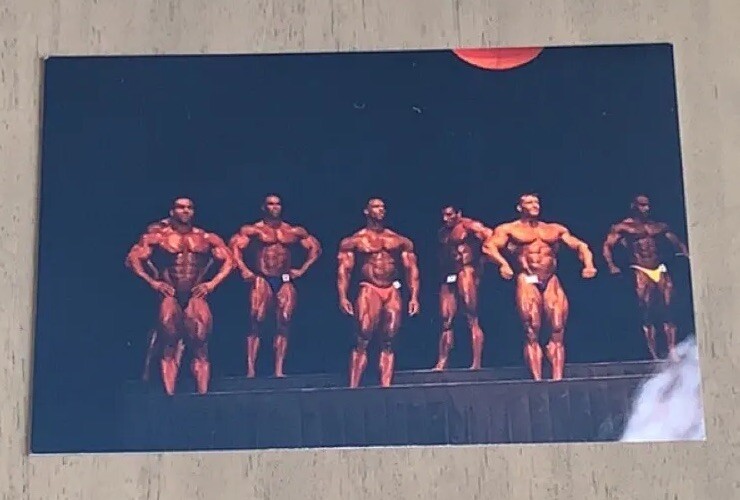 Nasser El Sonbaty/Kevin Levrone/Dillett Original Bodybuilding Contest Photo