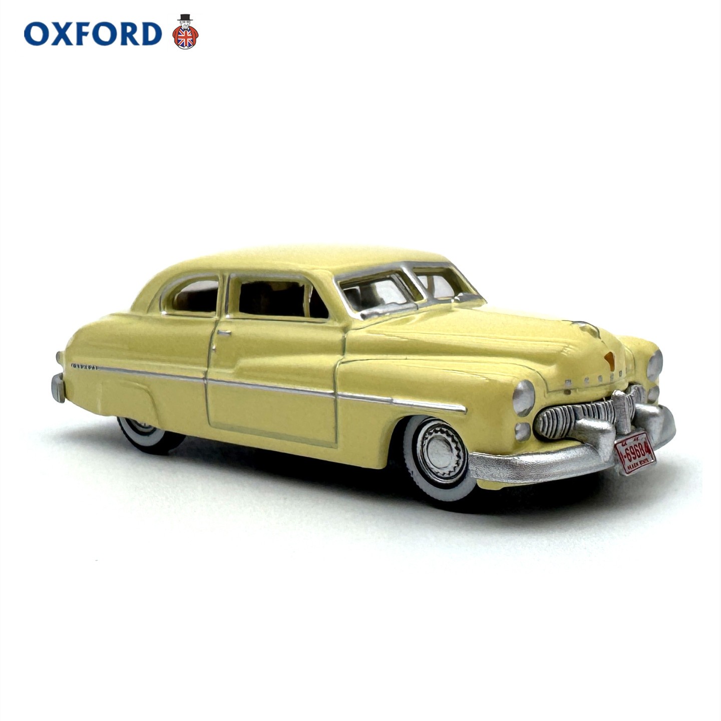 1/87 1949 Mercury 8 Coupe Yellow Die-cast Model Car Alloy Collectible