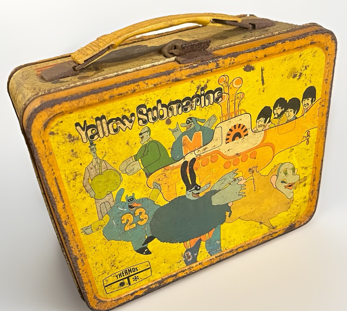 Vintage 1968 Beatles Yellow Submarine Lunchbox Without Thermos Rare Vintage 1968 Beatles Yellow Submarine Lunchbox Without Thermos Rare