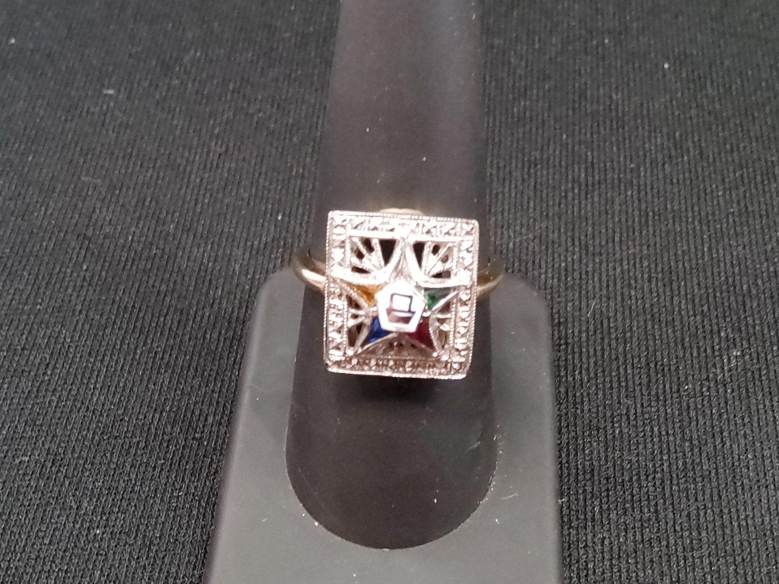 14kt Vintage Order Of The Eastern Star Ring 14kt Vintage Order Of The Eastern Star Ring