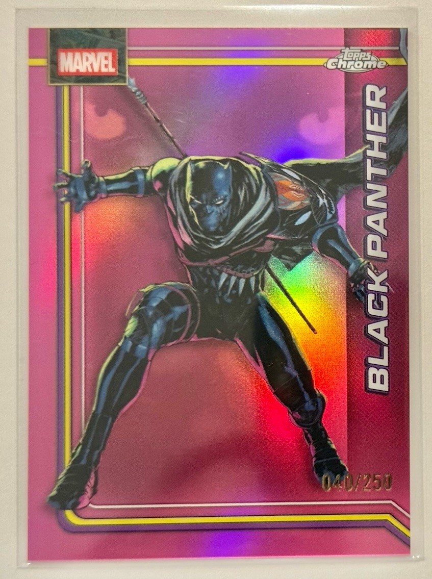 BLACK PANTHER Pink Refractor /250 2026 Topps Chrome Marvel