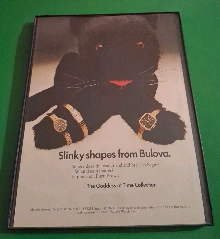 Bulova Watch Goddess Of Time Collector Framed Print Ad 1974 8.5x11  