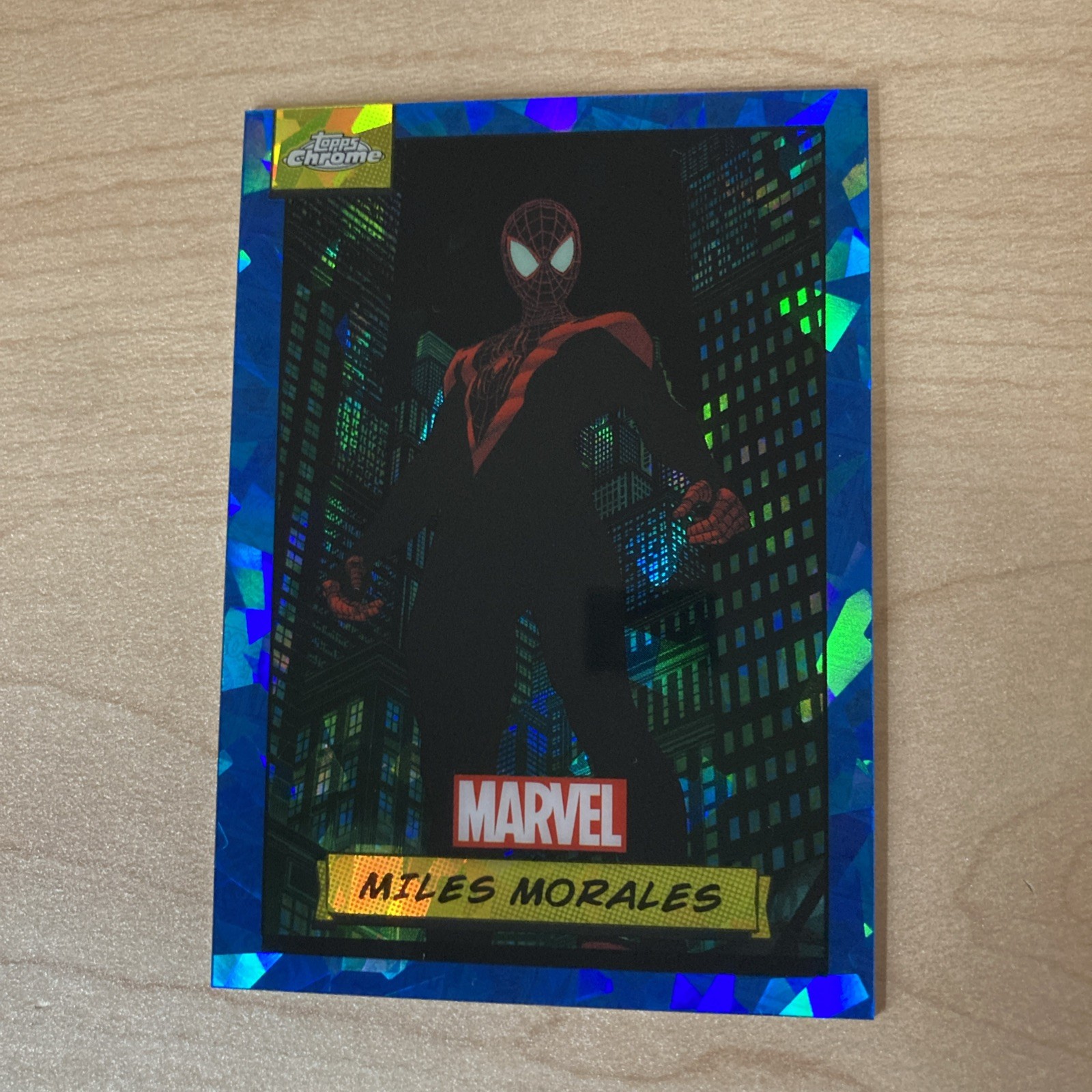 2024 Topps Chrome Marvel Sapphire #81 Miles Morales