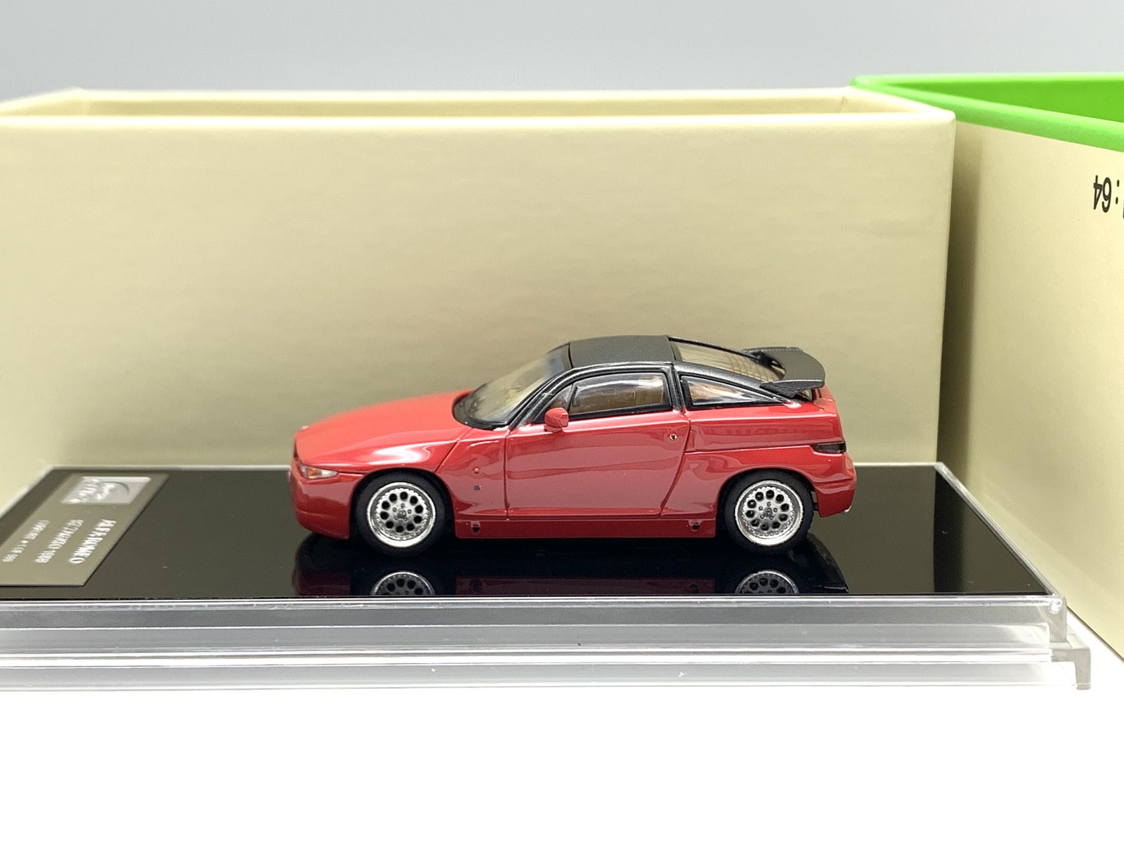 1:64 Romeo SZ Zagato 1989 Red Monster Diecast Model Car Limited Miniature