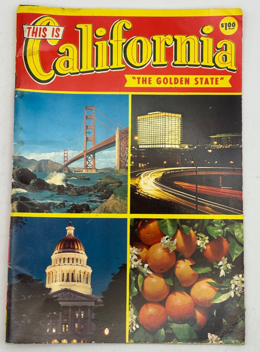 1967 Plasticchrome California Golden State Travel Picture Book Vol 107 Vintage