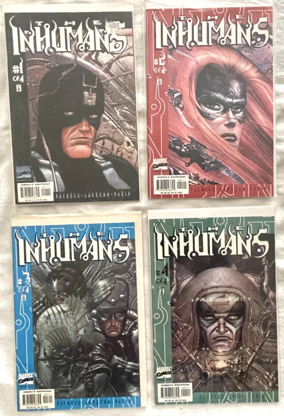 Inhumans #1-4 **FOUR COMIC LOT *FULL STORY* LADRONN ART** -MARVEL COMICS -2000