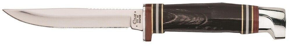 Case xx Mini Finn Fixed Blade Hunter Knife Genuine Buffalo Horn Stainless 17916