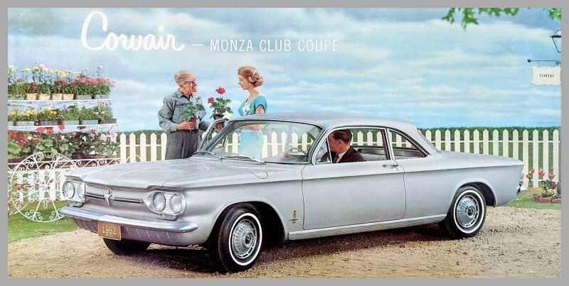 1962 Chevrolet Corvair Monza Club Coupe New STEEL Sign 8 x 16\