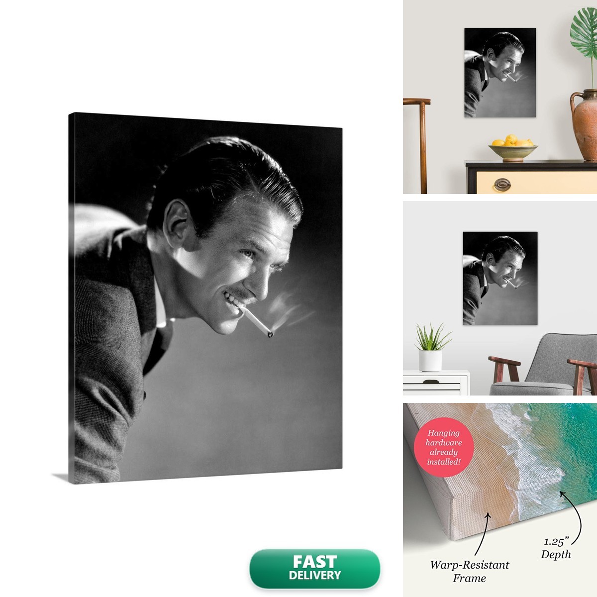 Douglas Fairbanks Jr Vintage Publicity Photo Canvas Print 16