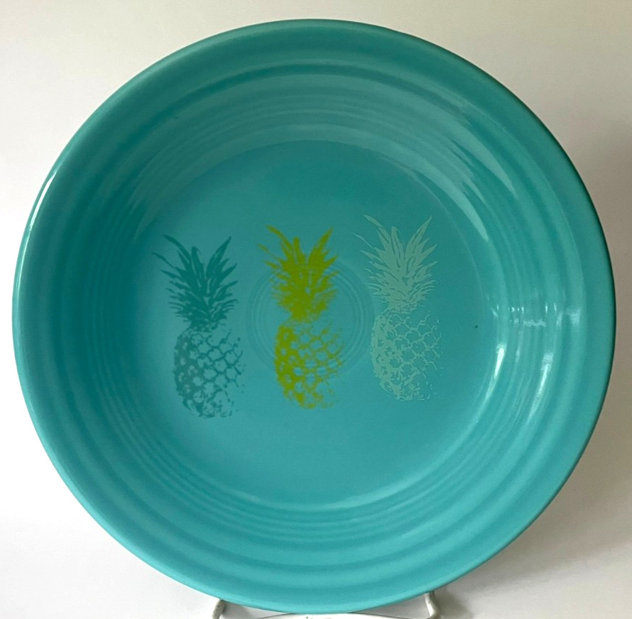 Fiesta Turquoise Pineapple Luncheon Plate 9\