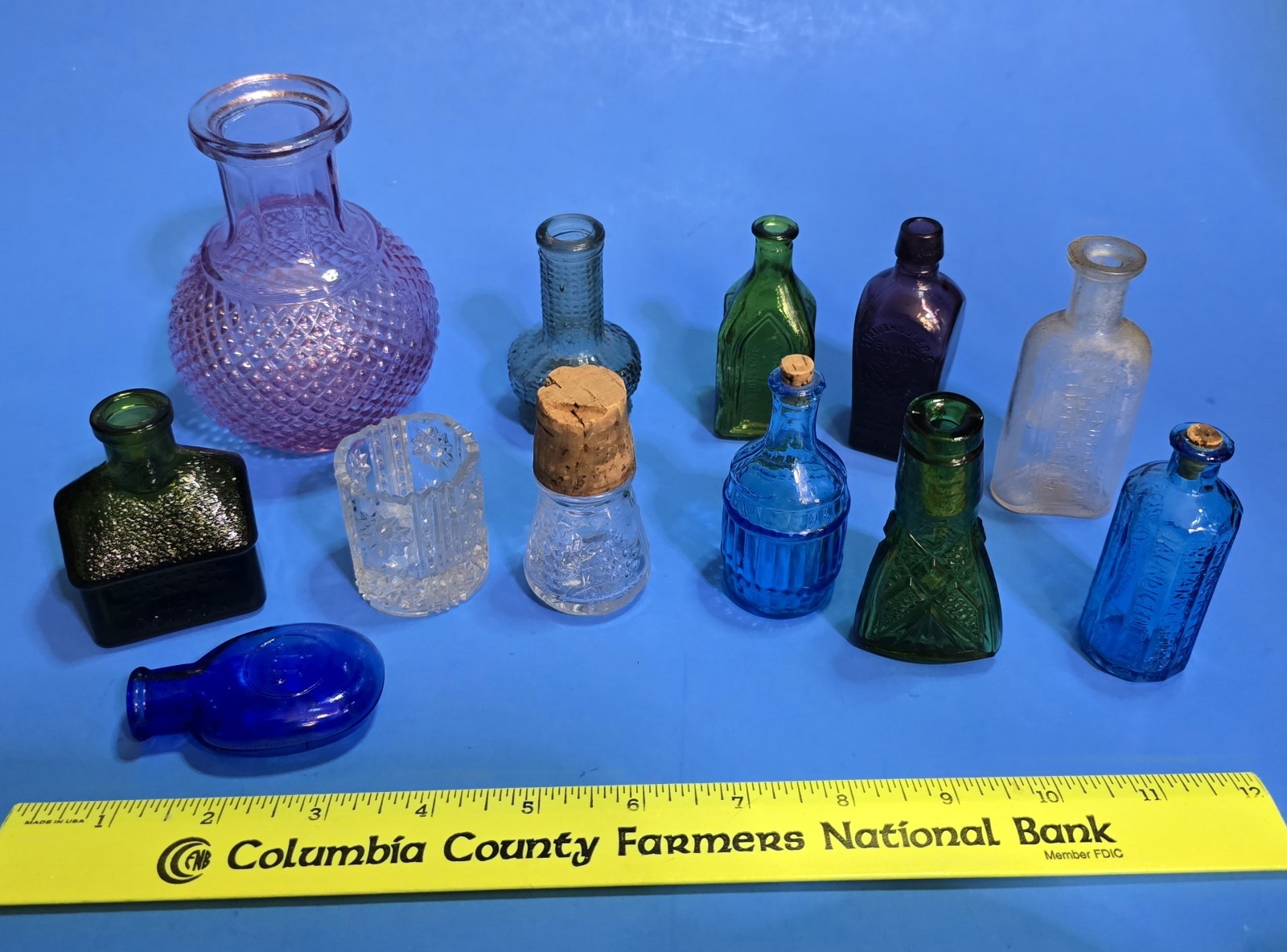 12 Vintage Antique Glass Medicine Bitters Bottle Lot
