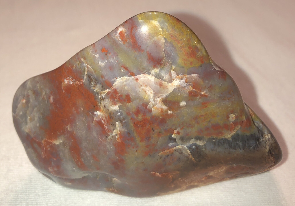 Polished Arizona Rainbow Peteified Wood. Approx 225 Million Years Old. 