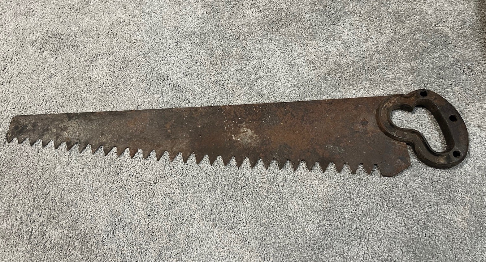 Vintage Cast Iron Ice Saw 29.5 Inches