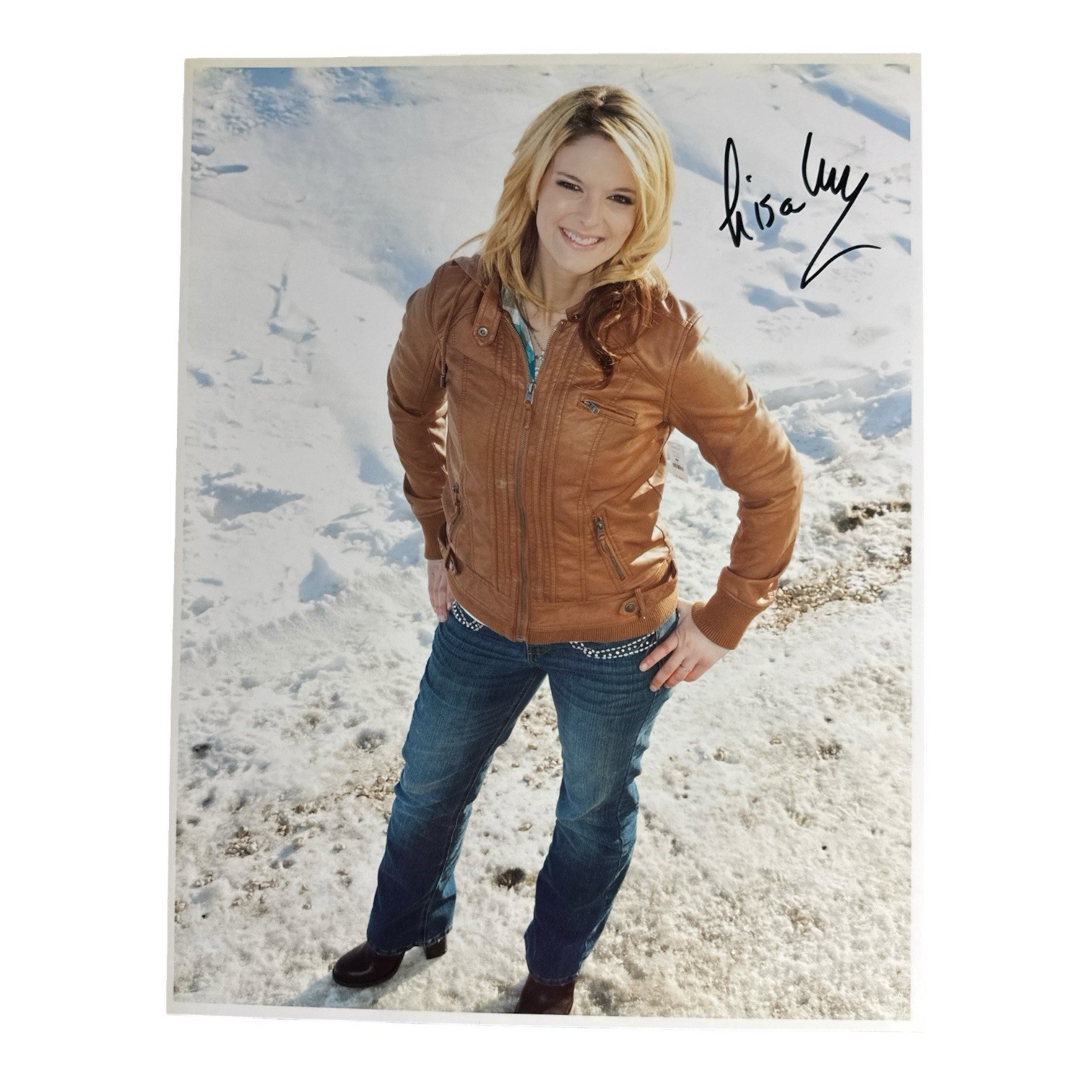 Lisa Kelly Signed Autograph 8.5x11 Photo ICE ROAD TRUCKERS History Channel RARE Lisa Kelly Signed Autograph 8.5x11 Photo ICE ROAD TRUCKERS History Channel RARE