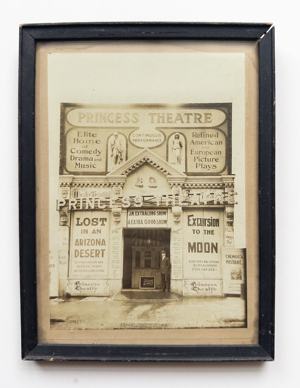 1908 Princess Theatre Photo Lost Arizona Desert Excursion To The Moon Sci-Fi