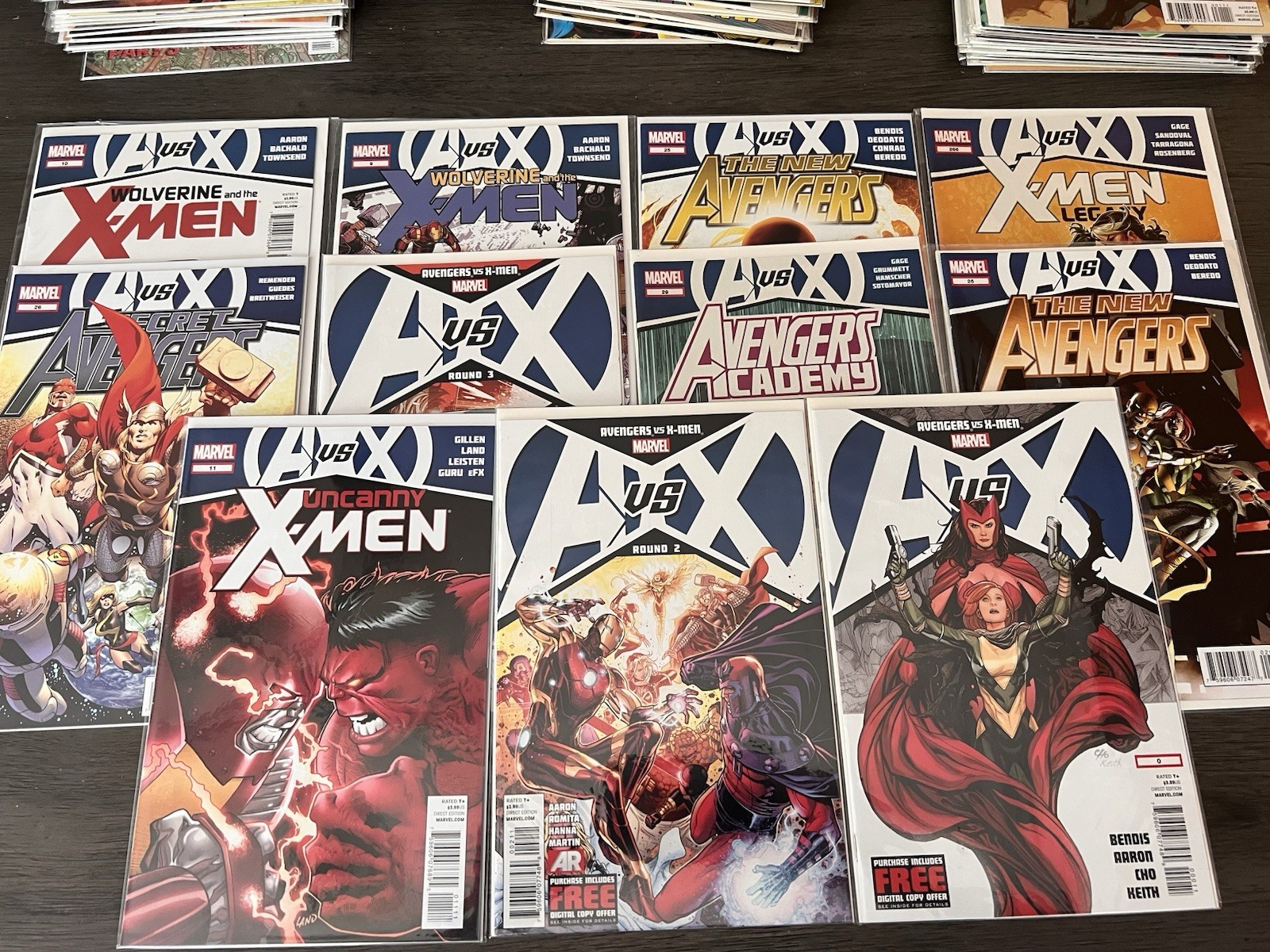 Marvel Comics A Vs X, Avengers Versus X-Men, Lot Of 11 Issues Bendis Aaron Cho Marvel Comics A Vs X, Avengers Versus X-Men, Lot Of 11 Issues Bendis Aaron Cho