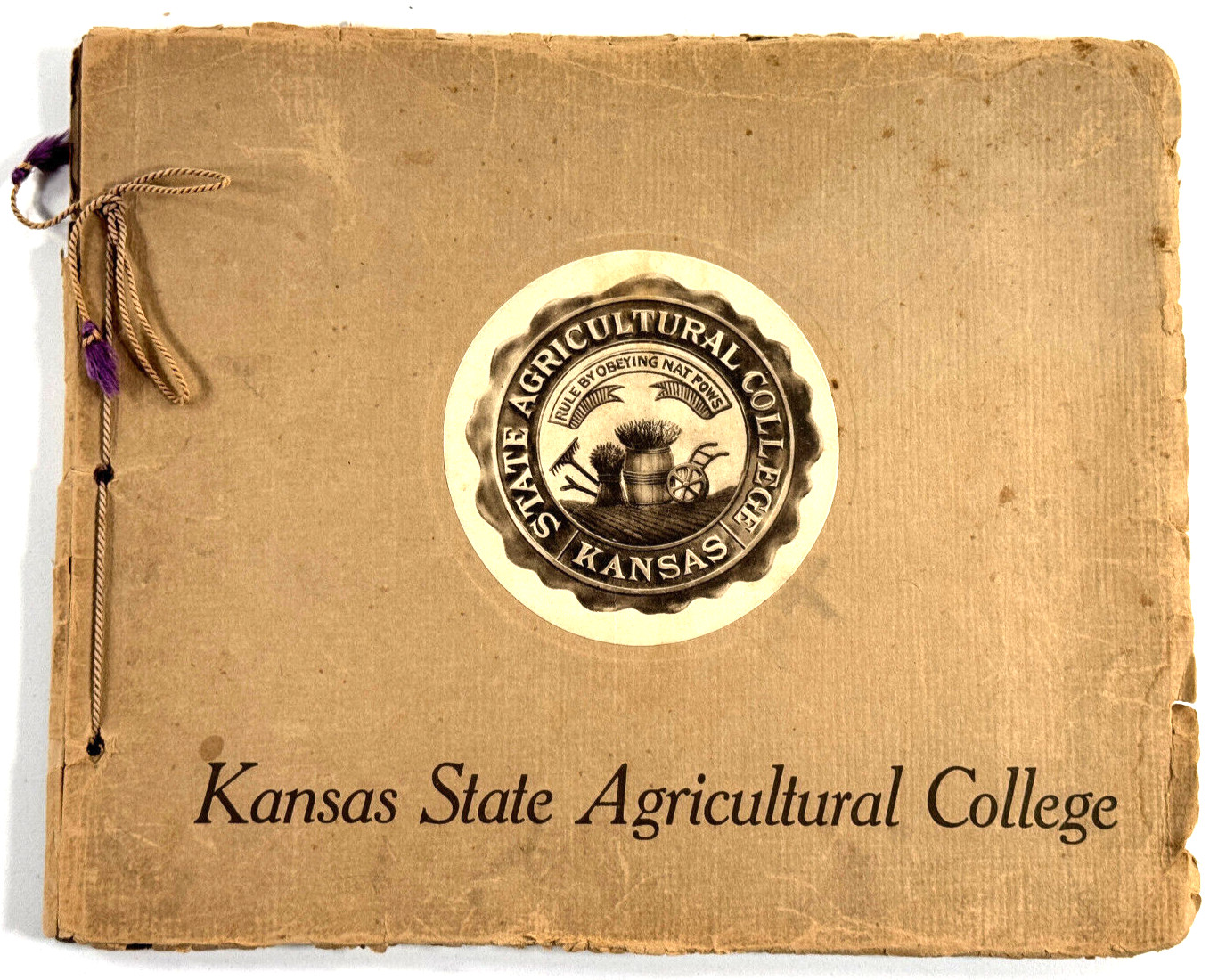 MEGA RARE 1800s Kansas State Agricultural College Photo Album K-STATE 