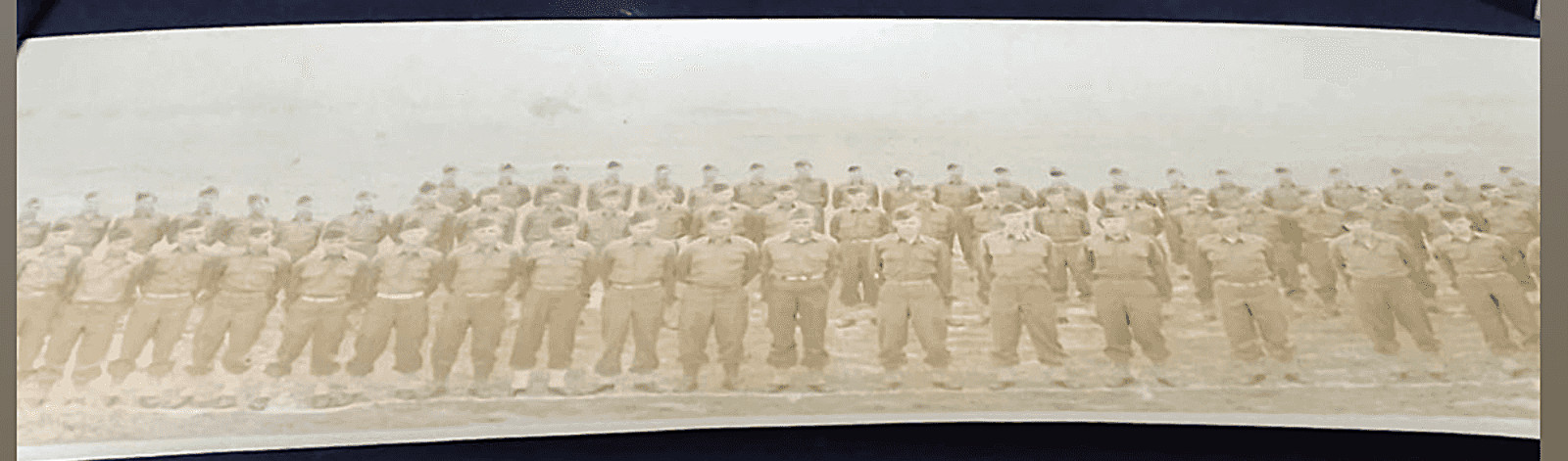 WW2 Era Panoramic Photograph 1942-1946 Group Army Fort Dix NJ David Pond Willis