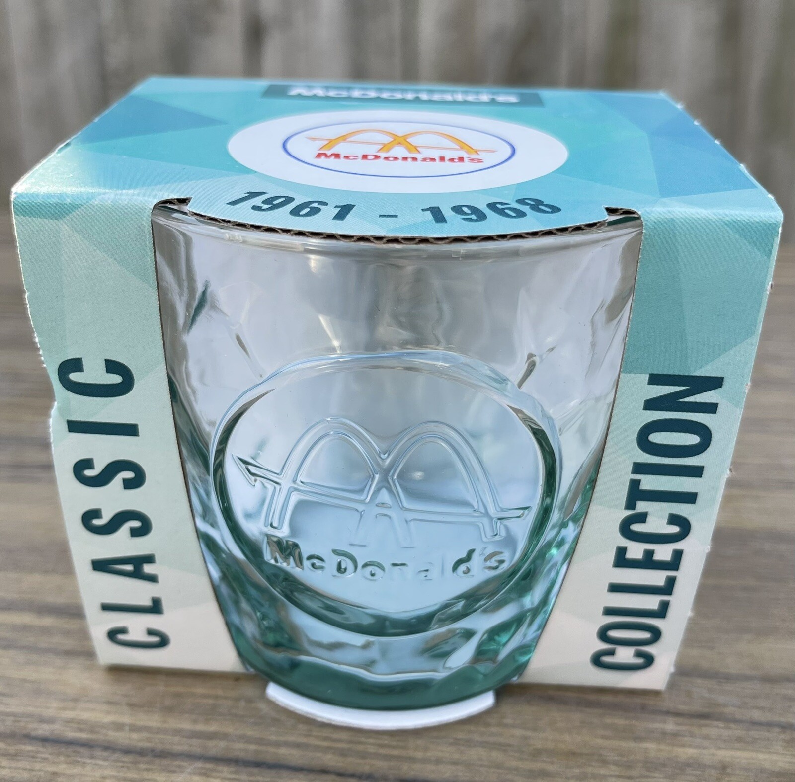 McDonalds 2022 CLASSIC GLASS tumbler COLLECTION Green 1961-1968