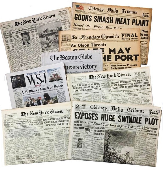 Birthdate Newspaper  British  USA  Canada  Archive Box  1956  70th Birthday