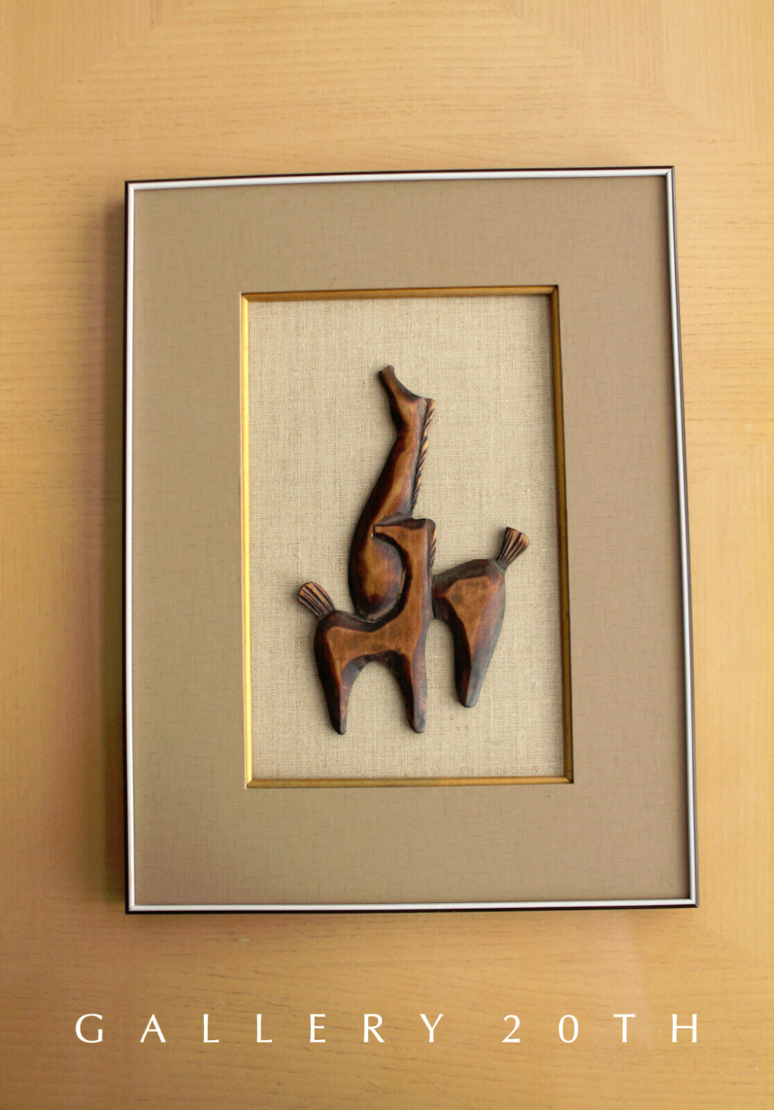 VINTAGE HAGENAUER TEAK HORSE SCULPTURE WALL ART MID CENTURY ORIG BOHO DANISH