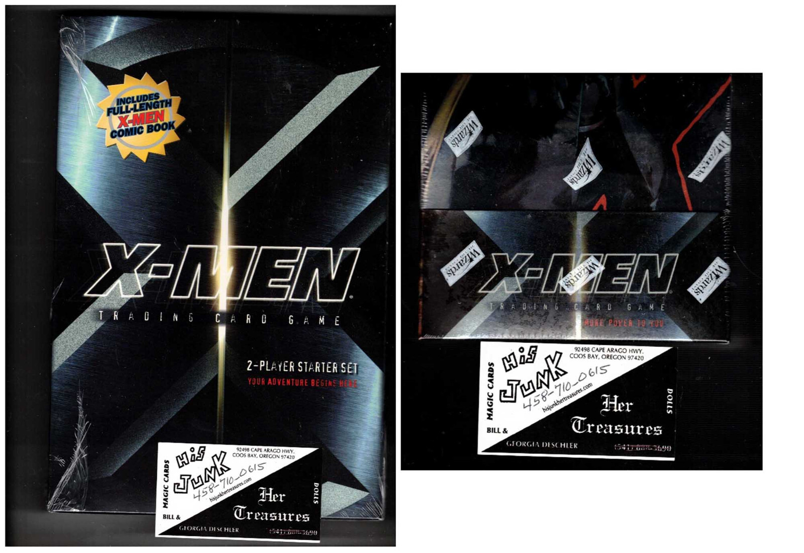 X-Men Booster Box AND TWO Player Starter WotC Factory Sealed