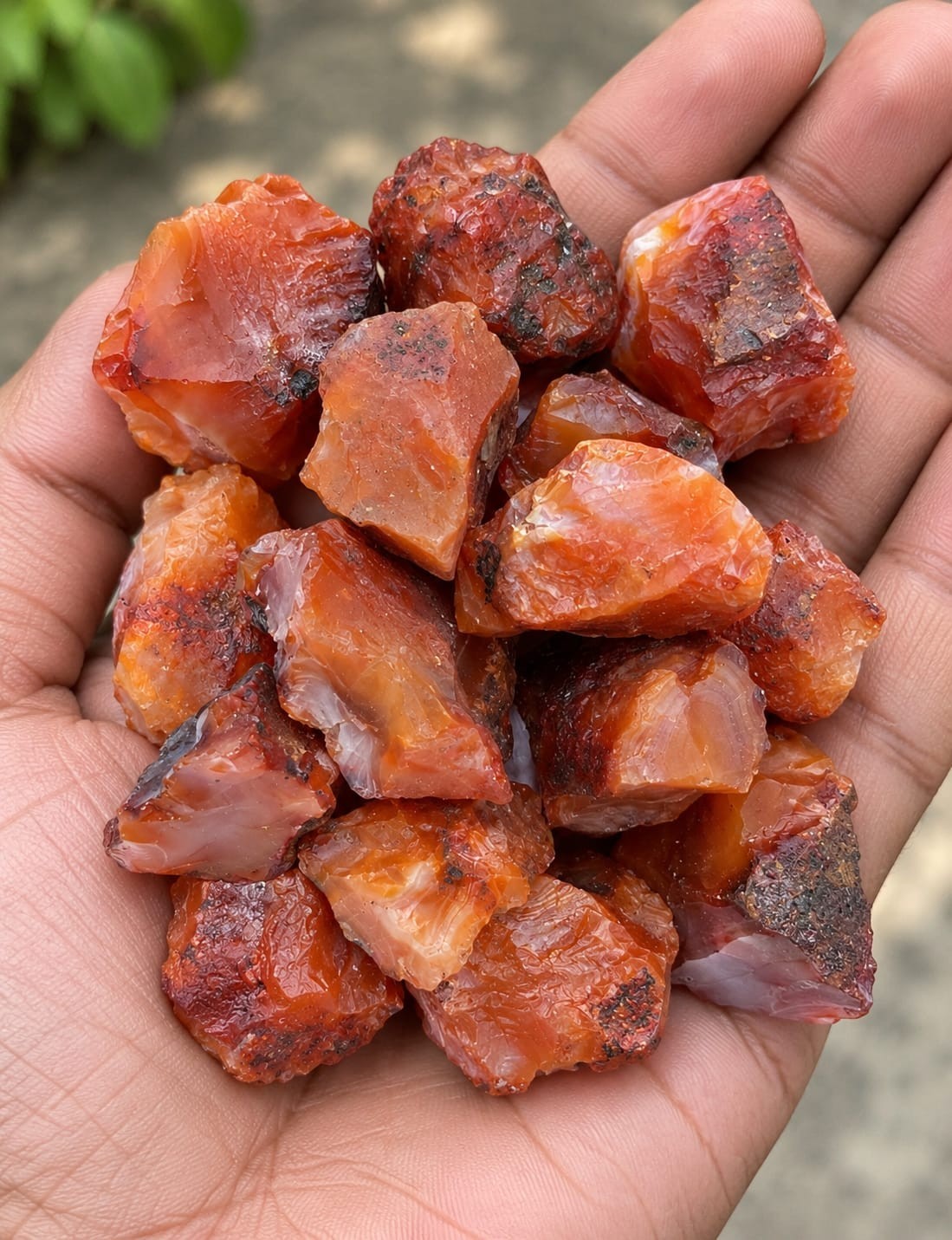 1650 Ct Carnelian Rough Raw Untreated Gemstone High Quality Lapidary Cabbing