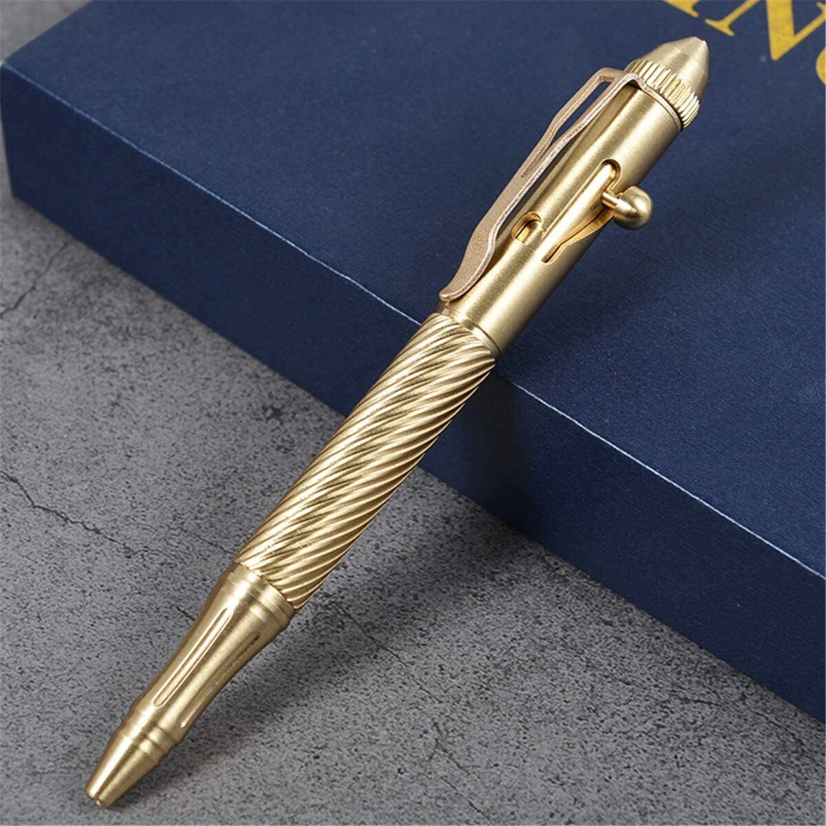 Solid Brass Bolt Action Pen Pocket Tool Signature Pen Ballpoint Pen Outdoor EDC