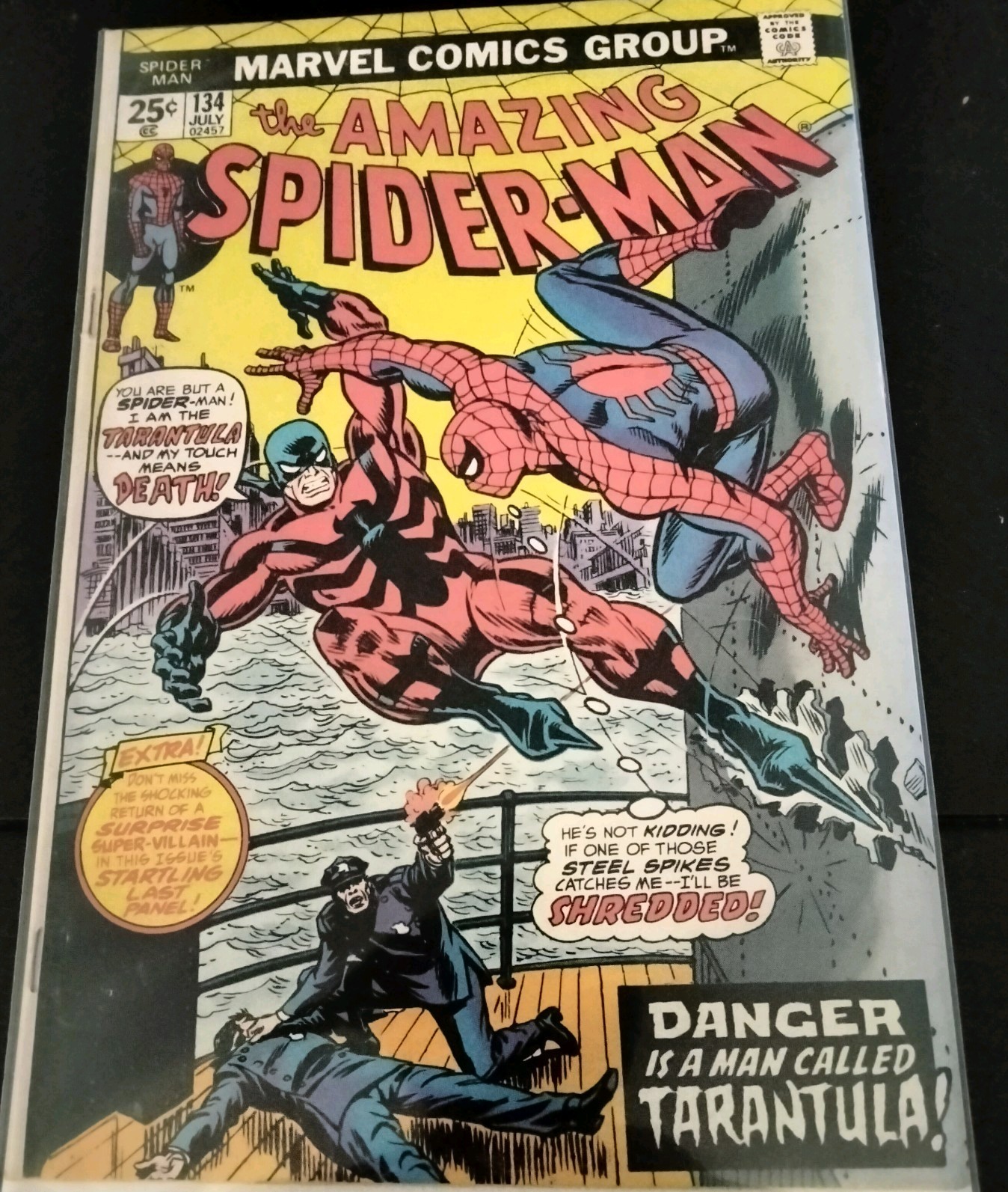 Amazing Spider-Man #134 - Punisher and Tarantula appearance VF lot of pix ASM