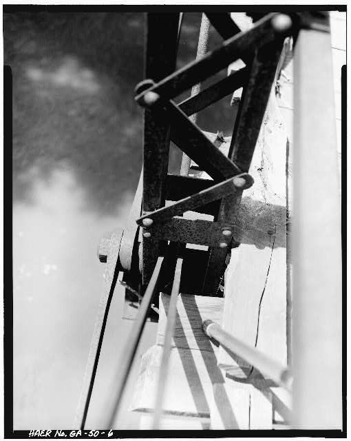 Tallapoosa Georgia Haralson County Bridge 1900s Lower Chord Pin Connection