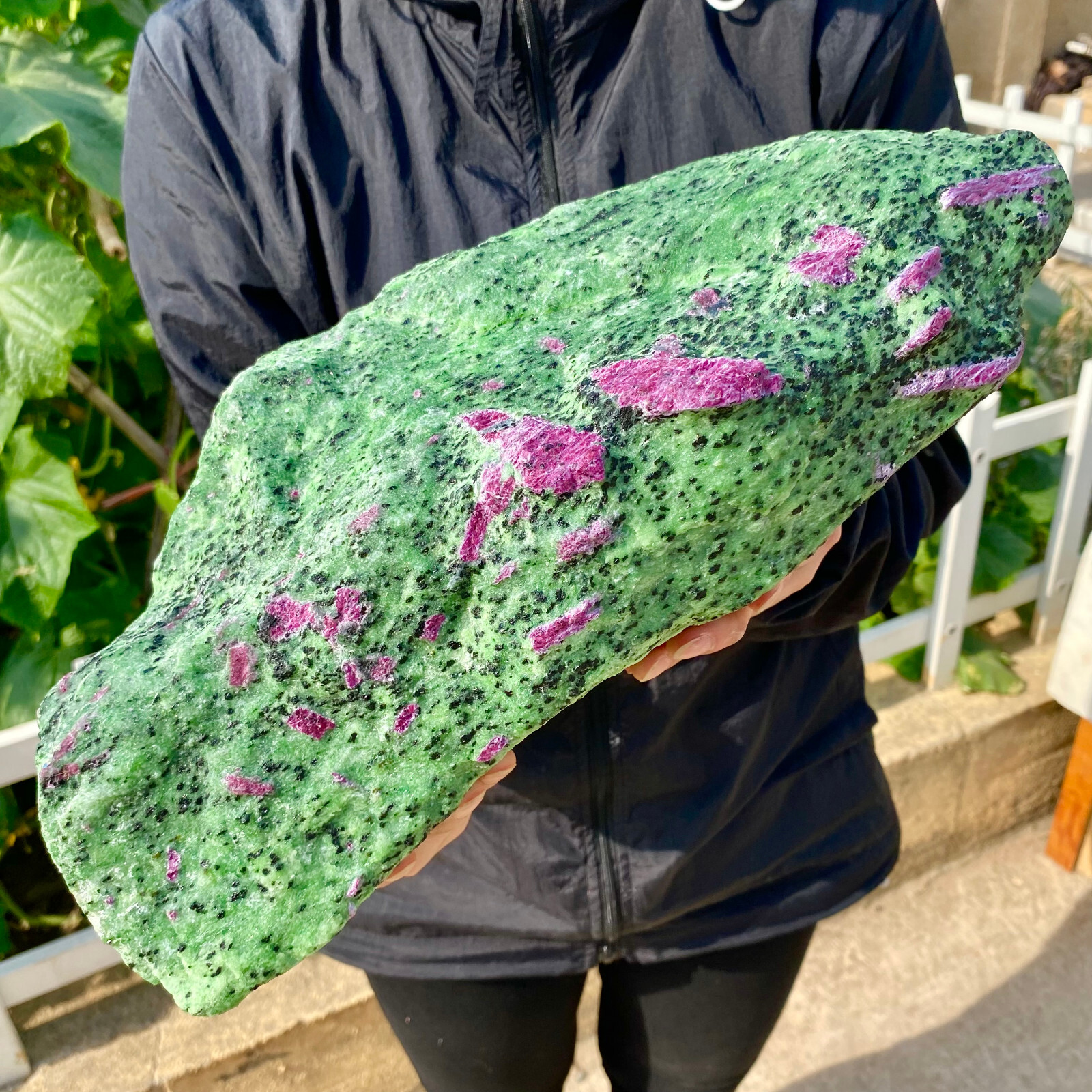 18.4LB Natural green Ruby zoisite (anylite) crystal Chakra Healing Energy