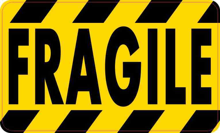 5in x 3in Fragile Magnet Car Truck Vehicle Magnetic Sign