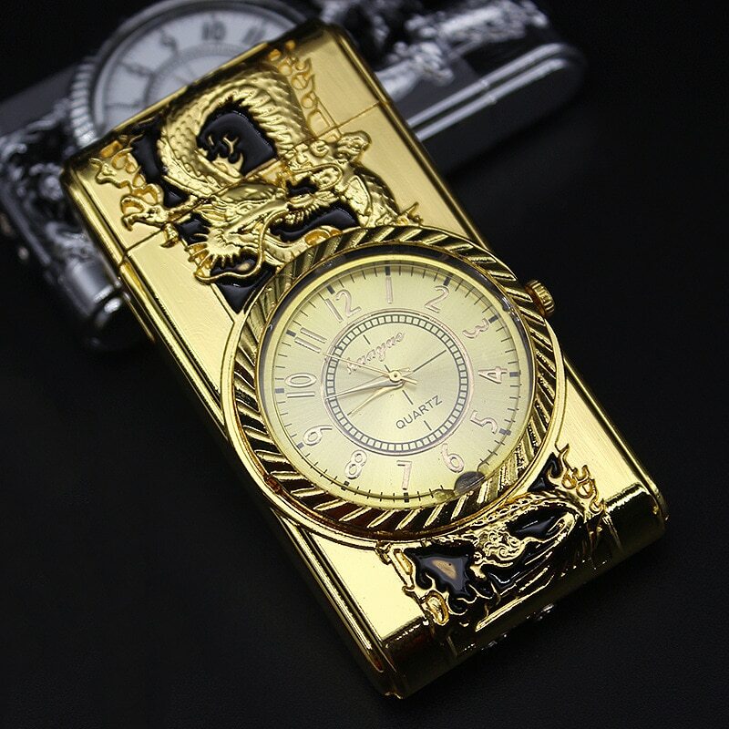 Relojes de lujo Encendedores de cigarillo para Encender Fuego Portatil Gasolina